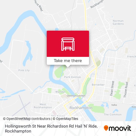 Hollingsworth St Near Richardson Rd Hail 'N' Ride map
