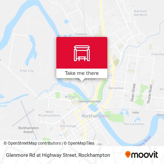 Glenmore Rd at Highway Street map