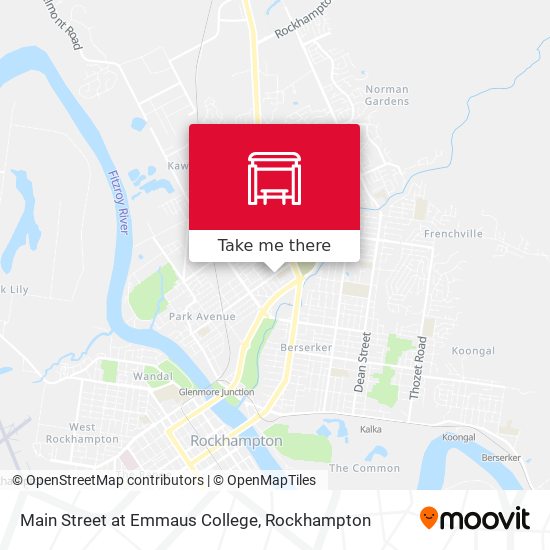 Main Street at Emmaus College map