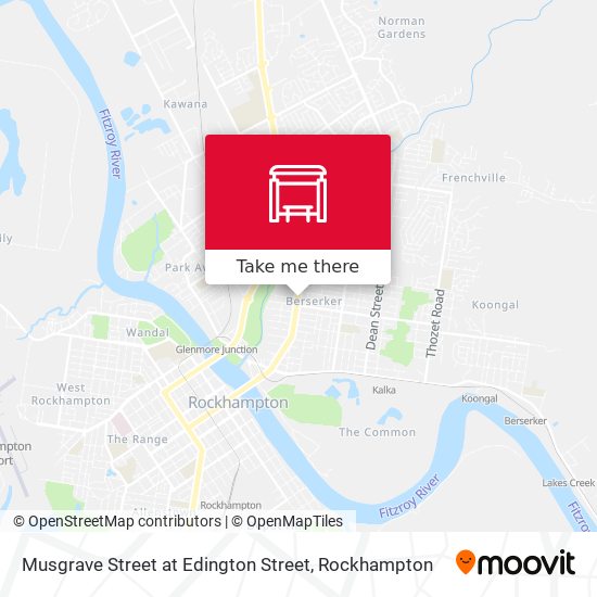 Musgrave Street at Edington Street map