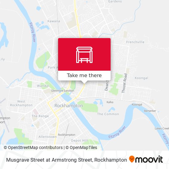 Musgrave Street at Armstrong Street map