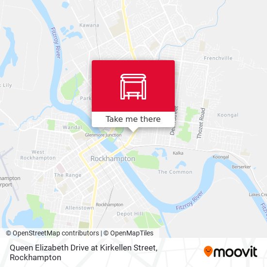 Mapa Queen Elizabeth Drive at Kirkellen Street