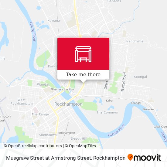 Musgrave Street at Armstrong Street map