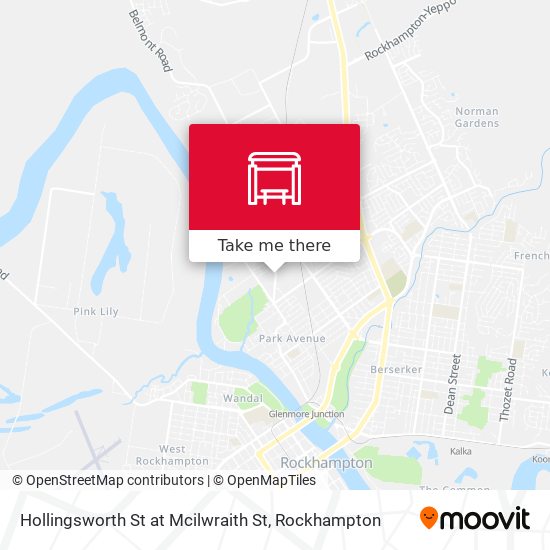 Mapa Hollingsworth St at Mcilwraith St