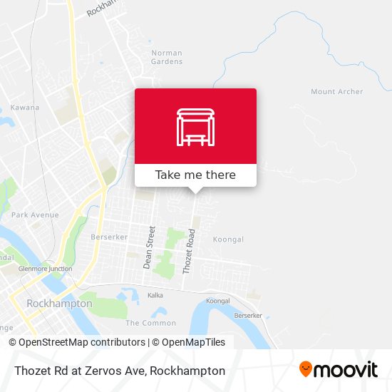 Mapa Thozet Rd at Zervos Ave