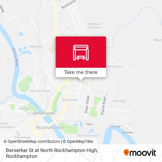 Berserker St at North Rockhampton High map