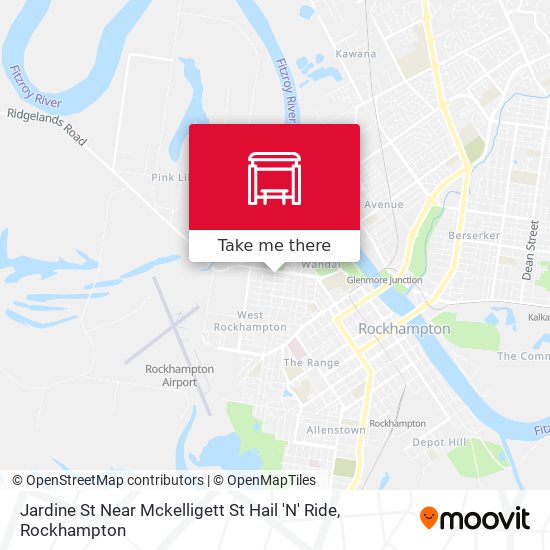 Jardine St Near Mckelligett St Hail 'N' Ride map