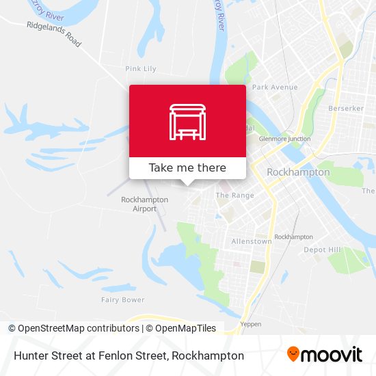 Hunter Street at Fenlon Street map