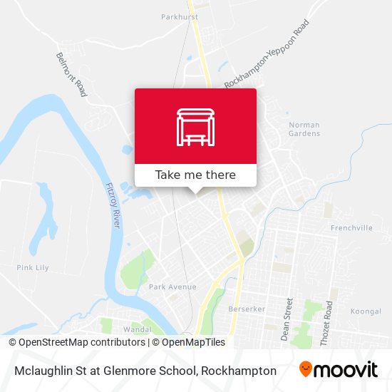 Mclaughlin St at Glenmore School map