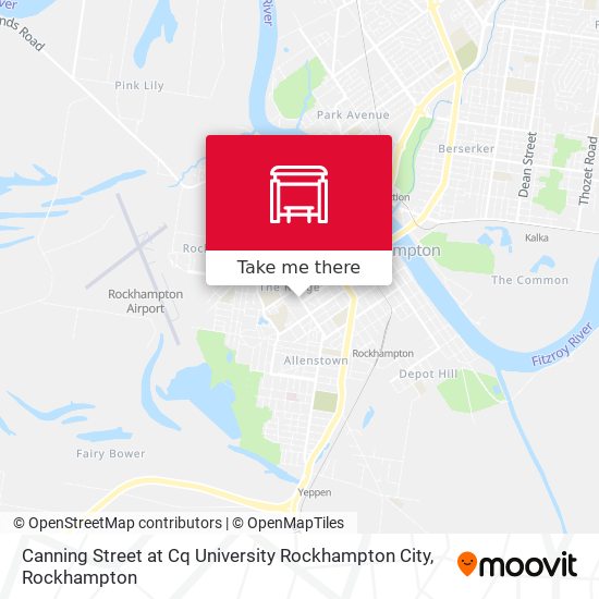 Canning Street at Cq University Rockhampton City map