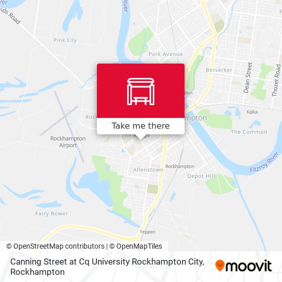 Canning Street at Cq University Rockhampton City map