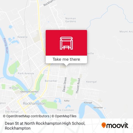 Mapa Dean St at North Rockhampton High School