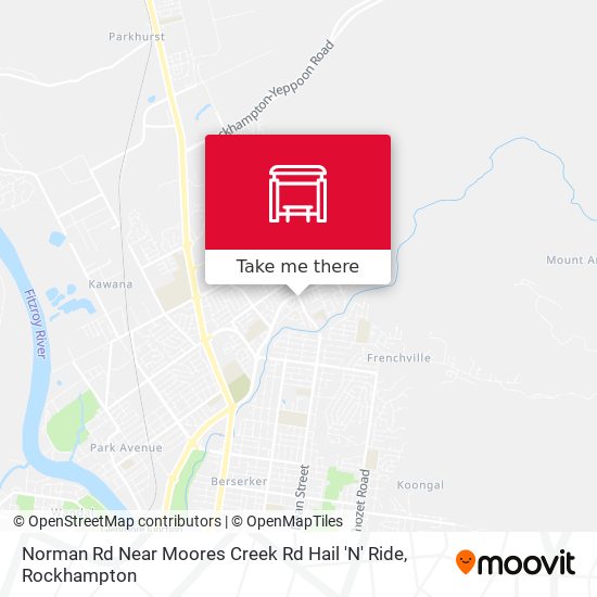 Norman Rd Near Moores Creek Rd Hail 'N' Ride map