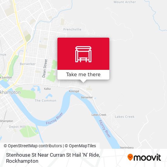 Mapa Stenhouse St Near Curran St Hail 'N' Ride
