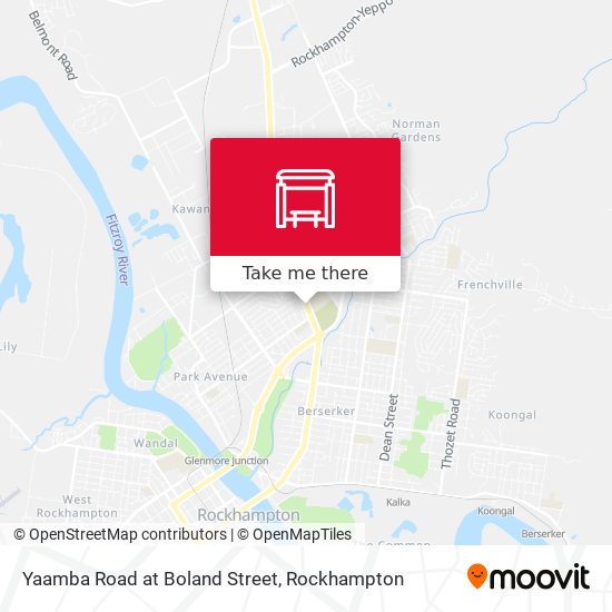 Yaamba Road at Boland Street map
