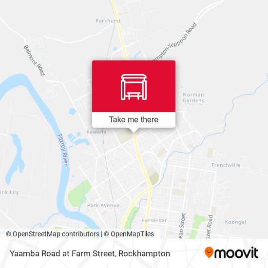 Yaamba Road at Farm Street map
