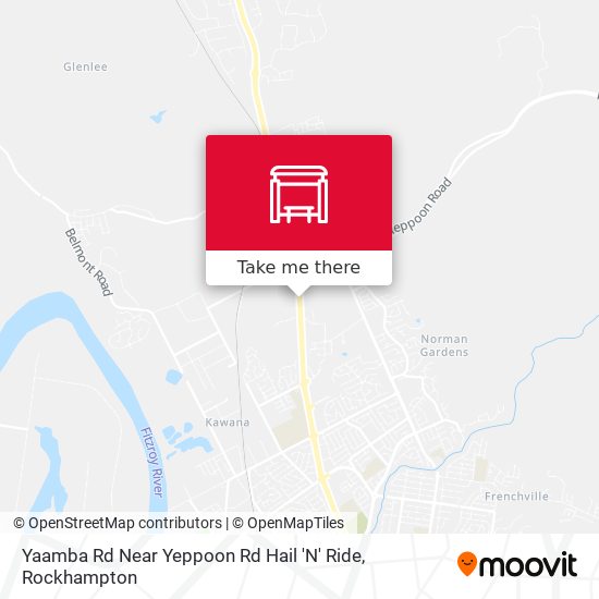 Yaamba Rd Near Yeppoon Rd Hail 'N' Ride map
