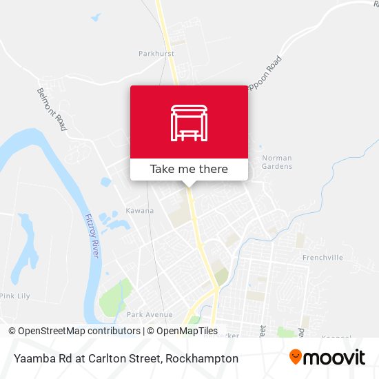 Yaamba Rd at Carlton Street map