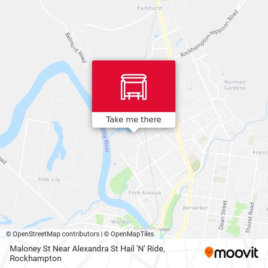 Mapa Maloney St Near Alexandra St Hail 'N' Ride