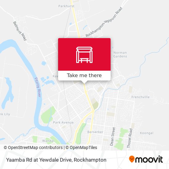 Mapa Yaamba Rd at Yewdale Drive