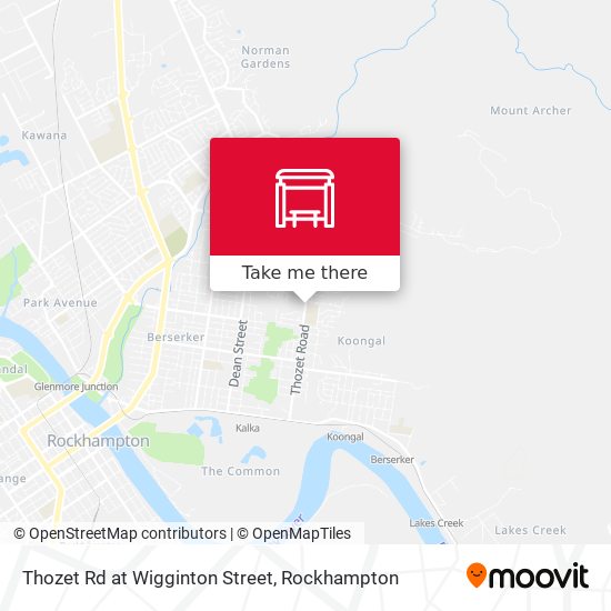 Thozet Rd at Wigginton Street map