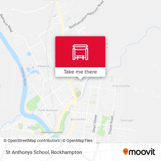 St Anthonys School map