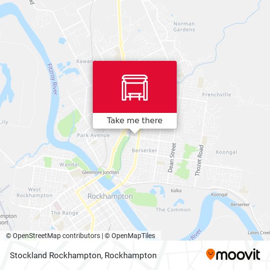 Stockland Rockhampton map