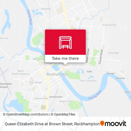 Queen Elizabeth Drive at Brown Street map