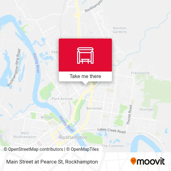 Mapa Main Street at Pearce St
