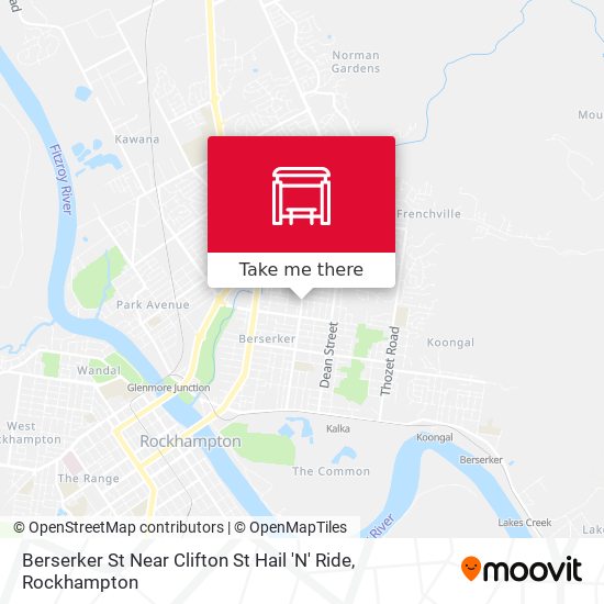 Berserker St Near Clifton St Hail 'N' Ride map