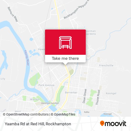 Yaamba Rd at Red Hill map