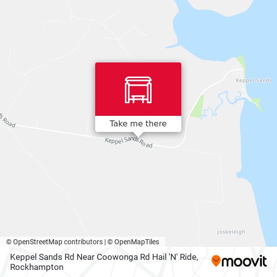 Keppel Sands Rd Near Coowonga Rd Hail 'N' Ride map