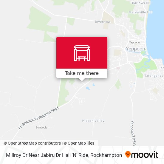 Mapa Millroy Dr Near Jabiru Dr Hail 'N' Ride