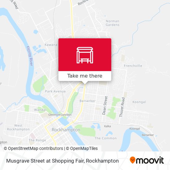 Mapa Musgrave Street at Shopping Fair
