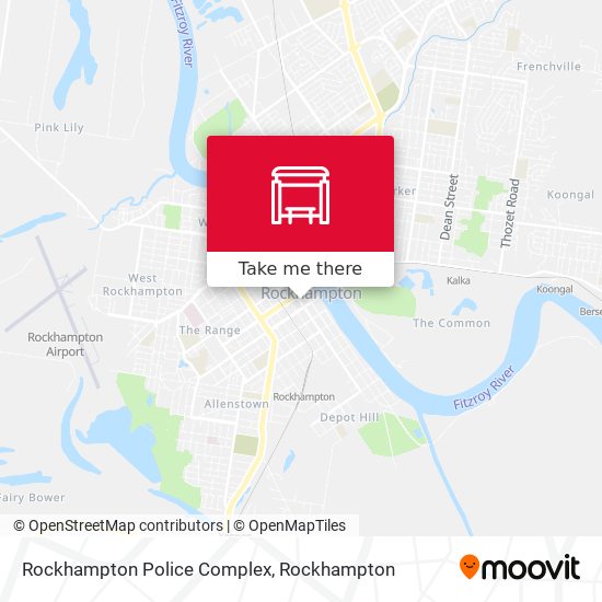 Mapa Rockhampton Police Complex