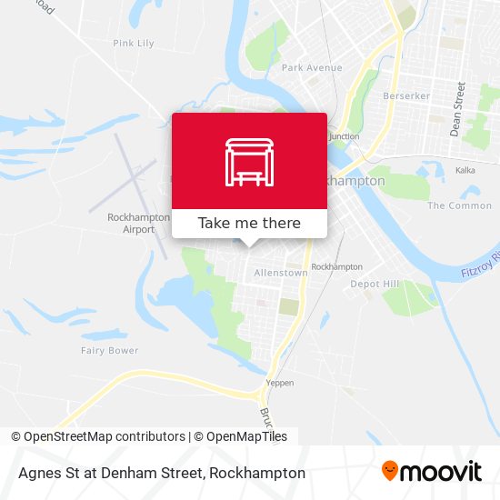 Agnes St at Denham Street map