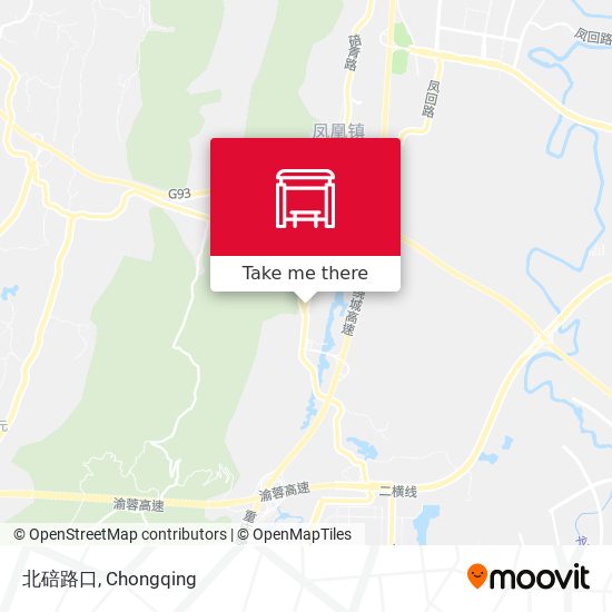 北碚路口 map