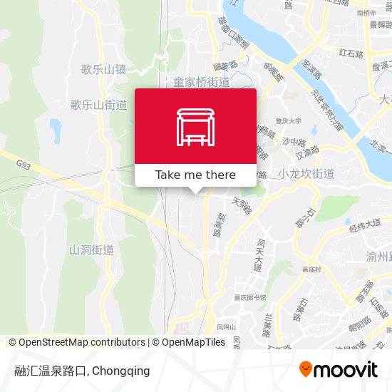 融汇温泉路口 map