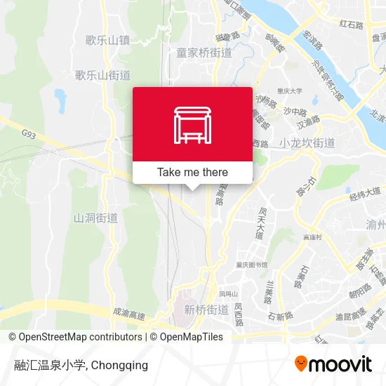 融汇温泉小学 map