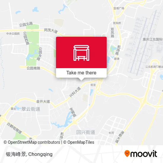 银海峰景 map