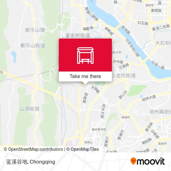 蓝溪谷地 map