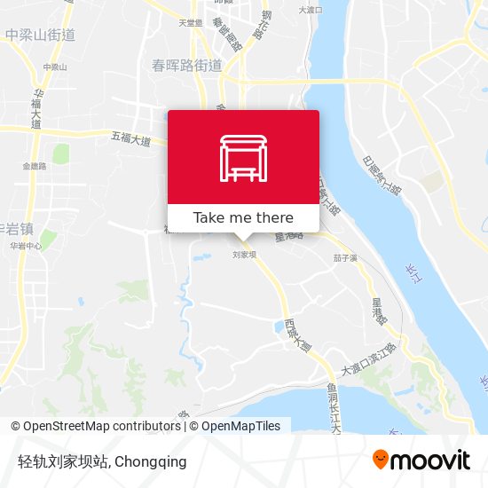 轻轨刘家坝站 map