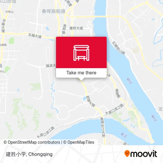 建胜小学 map