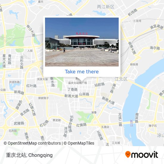 重庆北站 map