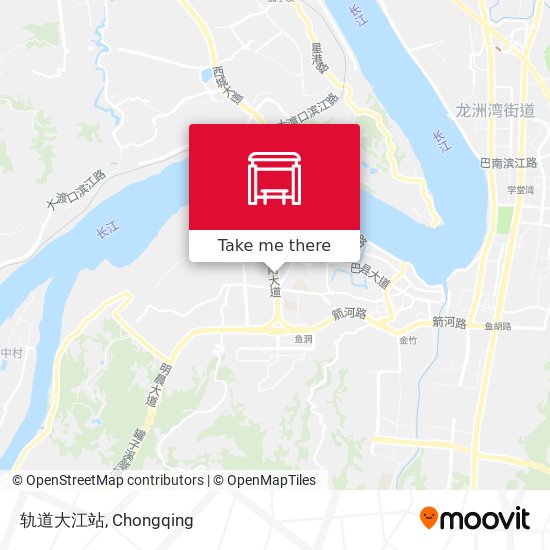 轨道大江站 map