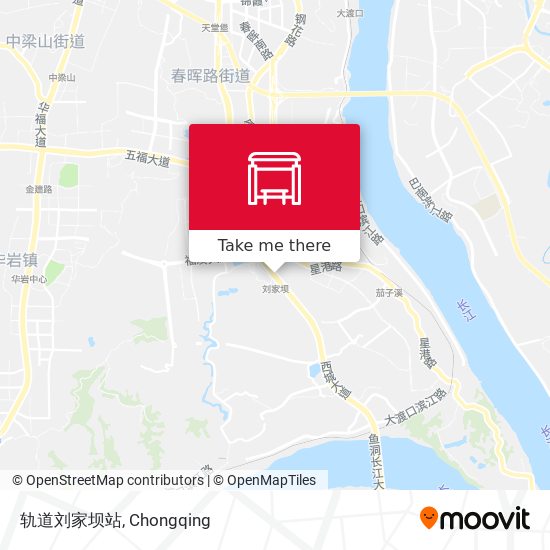 轨道刘家坝站 map