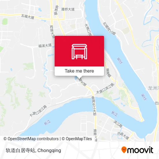 轨道白居寺站 map