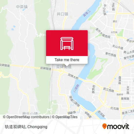 轨道双碑站 map