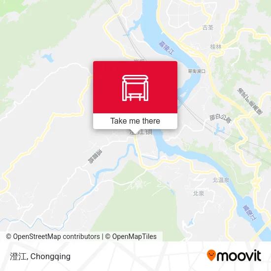 澄江 map