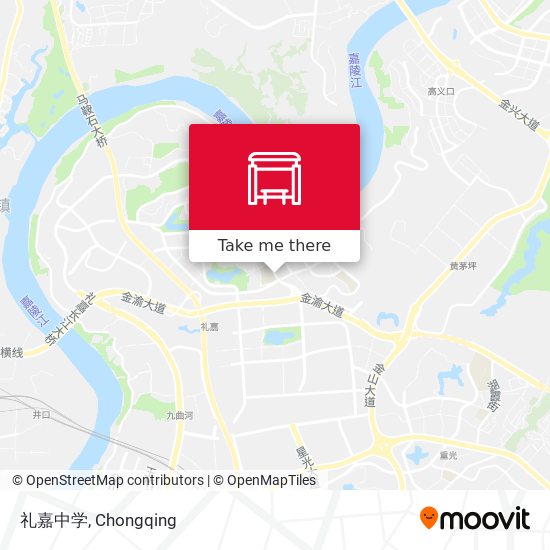礼嘉中学 map